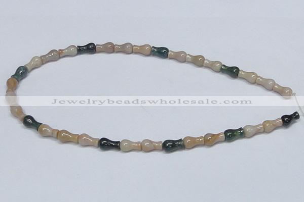 CAB464 15.5 inches 7*12mm vase-shaped indian agate gemstone beads