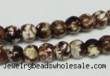 CAB609 15.5 inches 8mm round leopard skin agate beads wholesale