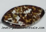 CAB639 15.5 inches 25*50mm marquise leopard skin agate beads