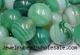 CAB717 15.5 inches 12mm round green agate gemstone beads wholesale