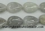 CAB908 15.5 inches 13*18mm flat teardrop natural crazy agate beads