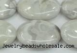 CAB913 15.5 inches 22*30mm oval natural crazy agate beads wholesale