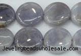 CAB925 15.5 inches 20mm coin natural purple agate beads wholesale