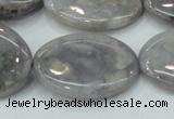 CAB928 15.5 inches 22*30mm oval natural purple agate beads wholesale