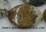 CAB952 15.5 inches 30*40mm oval ocean agate gemstone beads