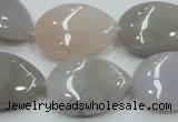 CAB958 15.5 inches 18*25mm flat teardrop ocean agate gemstone beads