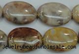 CAB977 15.5 inches 18*25mm oval Morocco agate beads wholesale