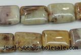 CAB978 15.5 inches 13*18mm rectangle Morocco agate beads wholesale