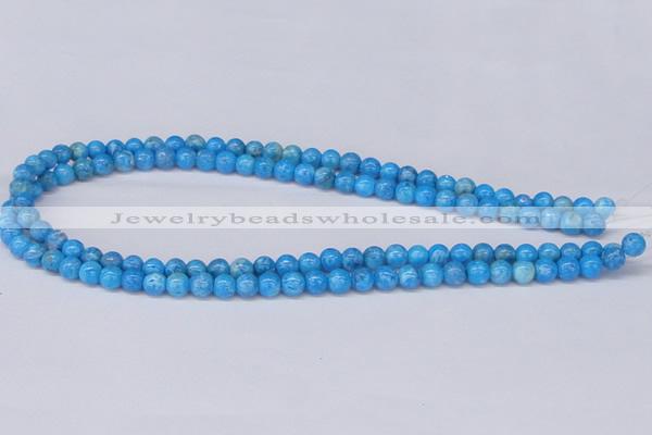 CAB998 15.5 inches 4mm round blue crazy lace agate beads