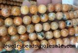 CABS17 15 inches 10mm round orange calcite gemstone beads wholesale