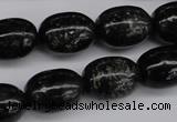 CAE17 15.5 inches 13*18mm egg-shaped astrophyllite beads wholesale