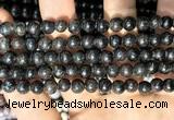 CAE305 15.5 inches 6mm round astrophyllite gemstone beads