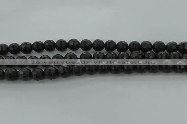 CAE37 15.5 inches 10mm faceted round astrophyllite beads wholesale