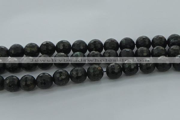 CAE40 15.5 inches 16mm faceted round astrophyllite beads wholesale