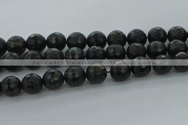 CAE42 15.5 inches 20mm faceted round astrophyllite beads wholesale