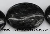 CAE63 15.5 inches 30*40mm oval astrophyllite beads wholesale