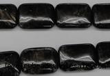 CAE91 15.5 inches 13*18mm rectangle astrophyllite beads wholesale