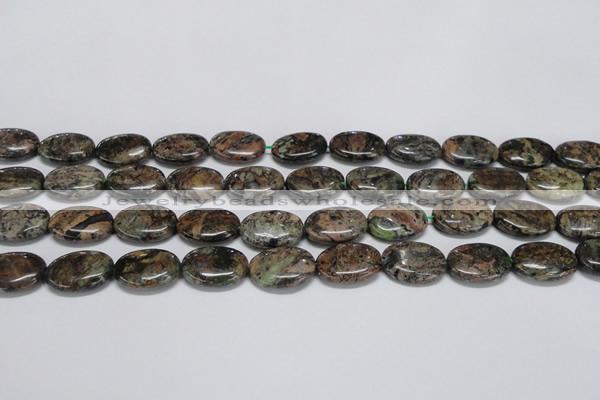 CAF125 15.5 inches 10*14mm oval Africa stone beads wholesale