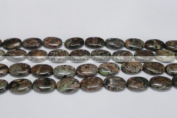 CAF128 15.5 inches 15*20mm oval Africa stone beads wholesale