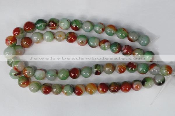 CAG1001 15.5 inches 14mm round rainbow agate beads wholesale