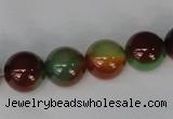 CAG1002 15.5 inches 12mm round rainbow agate beads wholesale