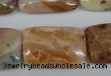 CAG1099 15.5 inches 20*30mm rectangle Morocco agate beads wholesale