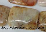 CAG1100 15.5 inches 25*35mm rectangle Morocco agate beads wholesale