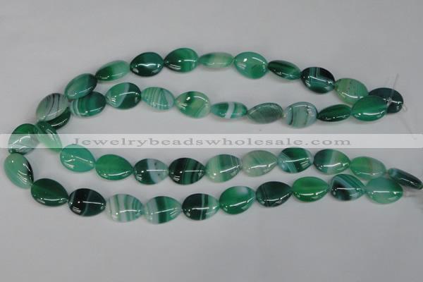 CAG1270 15.5 inches 13*18mm flat teardrop line agate gemstone beads