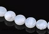 CAG134 5*8mm coin blue lace agate gemstone beads Wholesale