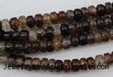 CAG1443 15.5 inches 3*6mm rondelle dragon veins agate beads