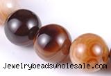 CAG145 round madagascar agate 20mm gemstone beads Wholesale