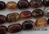 CAG1456 15.5 inches 10*15mm nuggets dragon veins agate beads