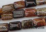 CAG1479 15.5 inches 10*14mm rectangle dragon veins agate beads