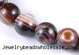 CAG148 13mm smooth round madagascar agate stone beads Wholesale