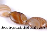 CAG161 13*18mm oval madagascar agate gemstone beads Wholesale