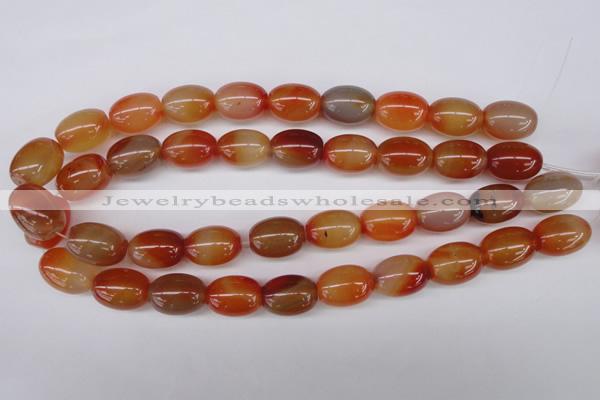 CAG1647 15.5 inches 15*20mm rice red agate gemstone beads