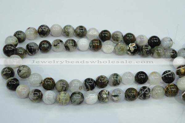 CAG1689 15.5 inches 14mm round ocean agate beads wholesale