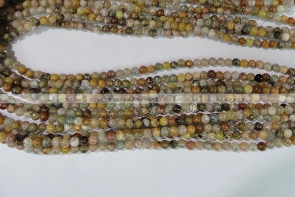 CAG1700 15.5 inches 4mm round rainbow agate beads wholesale