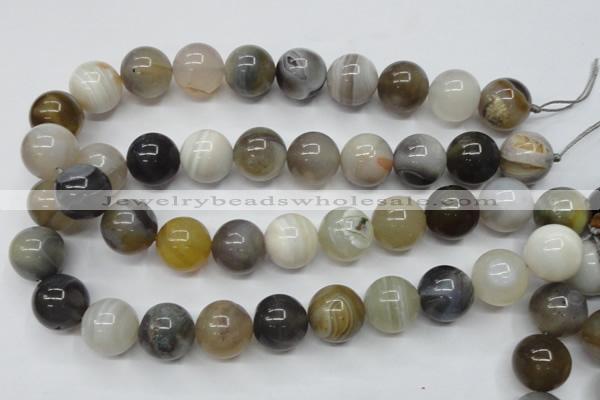 CAG1827 15.5 inches 18mm round Chinese botswana agate beads