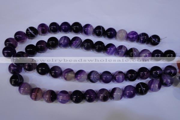 CAG2332 15.5 inches 8mm round violet line agate beads wholesale