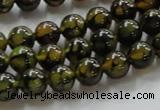 CAG234 15.5 inches 8mm round dragon veins agate gemstone beads