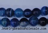 CAG2343 15.5 inches 10mm round blue line agate beads wholesale