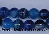 CAG2344 15.5 inches 12mm round blue line agate beads wholesale