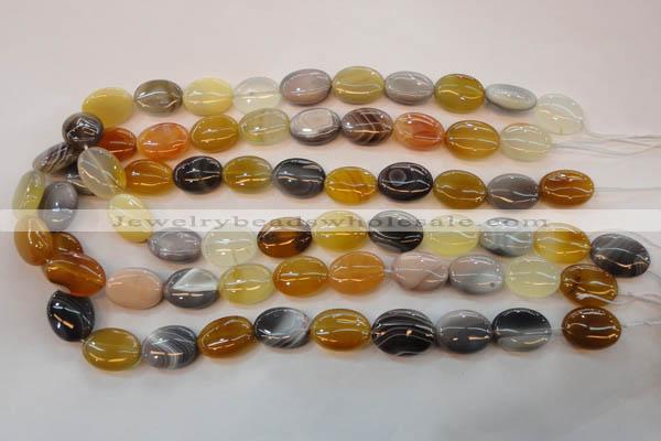 CAG2360 15.5 inches 13*18mm oval African botswana agate beads