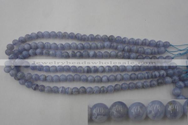 CAG2367 15.5 inches 8mm round blue lace agate beads wholesale