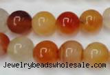 CAG2375 15.5 inches 12mm round red agate beads wholesale