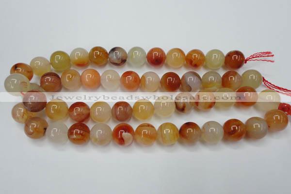 CAG2377 15.5 inches 16mm round red agate beads wholesale