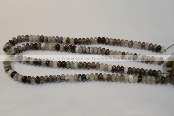 CAG2430 15.5 inches 5*8mm rondelle Chinese botswana agate beads