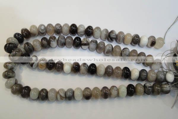 CAG2432 15.5 inches 10*14mm rondelle Chinese botswana agate beads