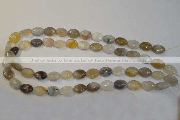 CAG2442 15.5 inches 10*14mm oval Chinese botswana agate beads